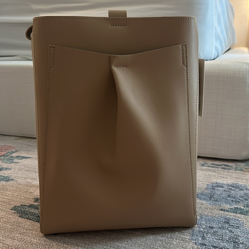 Everlane Studio Bag in Light Taupe, Leather